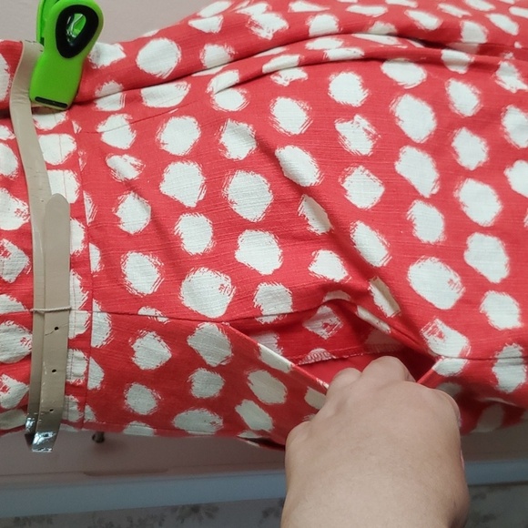 Eliza J Polka Dot Sleeveless A-Line Cotton delightful party  Dress Size 14 - Picture 4 of 11